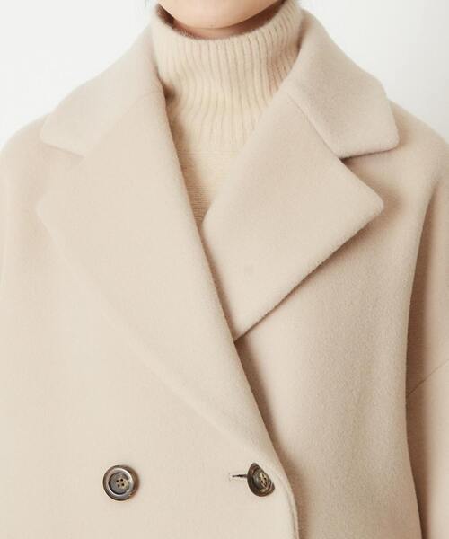 Tiara(ティアラ)の「ダブルブレストコート(その他アウター・レディース・ベージュ/ブラック/セージグリーン・FREE)」の6枚目の写真