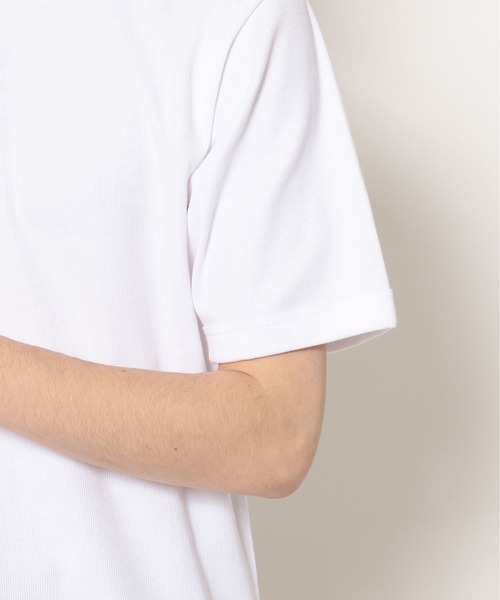 HANES（ヘインズ）の「Hanes/ヘインズ/BEEFY T-Shirts/ビーフィーリブTシャツ(HM1-R103)（Tシャツ/カットソー・メンズ・ホワイト/ブラック・MEDIUM/X-LARGE/LARGE）」の19枚目の写真