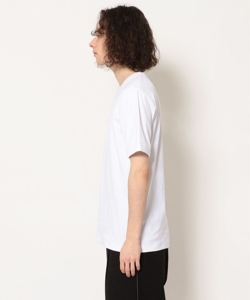 HANES（ヘインズ）の「Hanes/ヘインズ/BEEFY T-Shirts/ビーフィーリブTシャツ(HM1-R103)（Tシャツ/カットソー・メンズ・ホワイト/ブラック・MEDIUM/X-LARGE/LARGE）」の8枚目の写真
