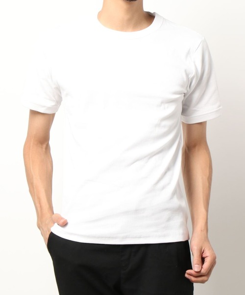 HANES（ヘインズ）の「Hanes/ヘインズ/BEEFY T-Shirts/ビーフィーリブTシャツ(HM1-R103)（Tシャツ/カットソー・メンズ・ホワイト/ブラック・MEDIUM/X-LARGE/LARGE）」の7枚目の写真
