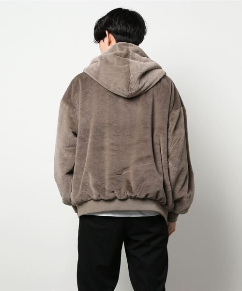 CORISCO（コリスコ）の「ファーフードブルゾン(M1)（ブルゾン・メンズ・ホワイト/ブラック/ベージュ/グレー・MEDIUM/LARGE/X-LARGE）」の6枚目の写真