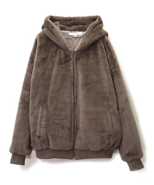 CORISCO（コリスコ）の「ファーフードブルゾン(M1)（ブルゾン・メンズ・ホワイト/ブラック/ベージュ/グレー・MEDIUM/LARGE/X-LARGE）」の3枚目の写真