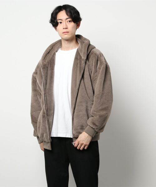 CORISCO（コリスコ）の「ファーフードブルゾン(M1)（ブルゾン・メンズ・ホワイト/ブラック/ベージュ/グレー・MEDIUM/LARGE/X-LARGE）」の14枚目の写真
