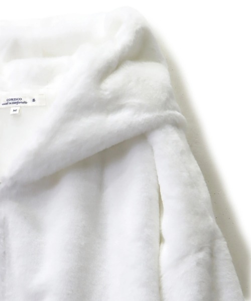CORISCO（コリスコ）の「ファーフードブルゾン(M1)（ブルゾン・メンズ・ホワイト/ブラック/ベージュ/グレー・MEDIUM/LARGE/X-LARGE）」の9枚目の写真