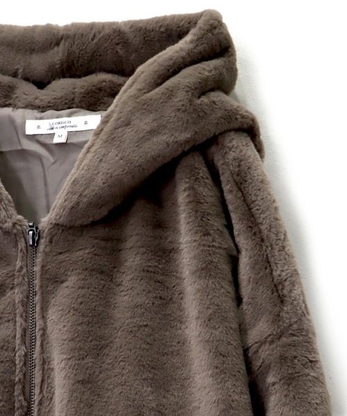 CORISCO（コリスコ）の「ファーフードブルゾン(M1)（ブルゾン・メンズ・ホワイト/ブラック/ベージュ/グレー・MEDIUM/LARGE/X-LARGE）」の15枚目の写真