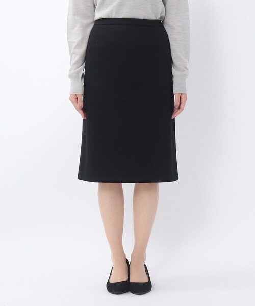 UNTITLED(アンタイトル)の「◆レイナジャージータイトスカート【洗える・抗菌防臭】(スーツスカート・レディース・ブラック系5/ダークネイビー・02/03/01)」の6枚目の写真
