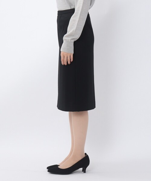 UNTITLED(アンタイトル)の「◆レイナジャージータイトスカート【洗える・抗菌防臭】(スーツスカート・レディース・ブラック系5/ダークネイビー・02/03/01)」の9枚目の写真