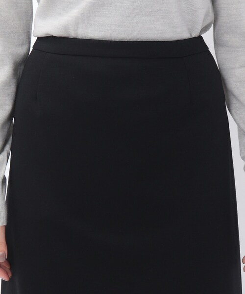 UNTITLED(アンタイトル)の「◆レイナジャージータイトスカート【洗える・抗菌防臭】(スーツスカート・レディース・ブラック系5/ダークネイビー・02/03/01)」の3枚目の写真