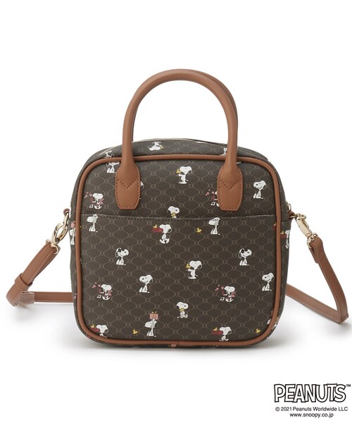 PEANUTS（ピーナッツ）の「◆【PEANUTSコラボ】モノグラム2WAYボストン（ボストンバッグ・レディース・ブラウン系/ライトベージュ・00）」の5枚目の写真
