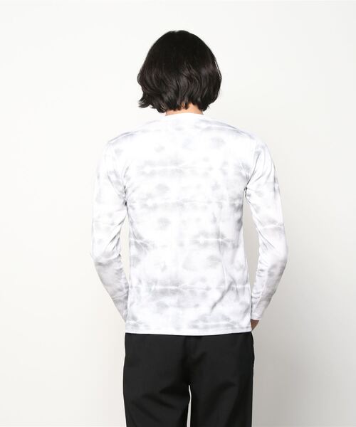 Mac-House(マックハウス)の「T-GRAPHICS 総柄プリントロングスリーブTシャツ(Tシャツ/カットソー・メンズ・ブラック/サックスブルー/グレー/グレイッシュベージュ/ネイビー・L/S/M/XL)」の15枚目の写真