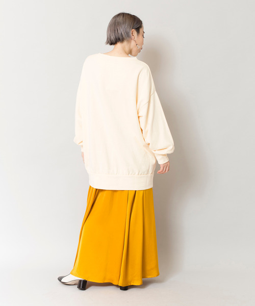 OSMOSIS(オズモーシス)の「【WEB限定アイテム】ロゴプリントプルオーバー(スウェット・レディース・ブラック/グリーン/アイボリー・ONE SIZE)」の13枚目の写真