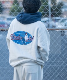 Red Cap Girl（レッドキャプガール）の「【a-r】〔RedCapGirl/レッドキャップガール〕バックサテン刺繍 ルーズサイズ フルジップパーカー セットアップ展開有（パーカー・メンズ）」