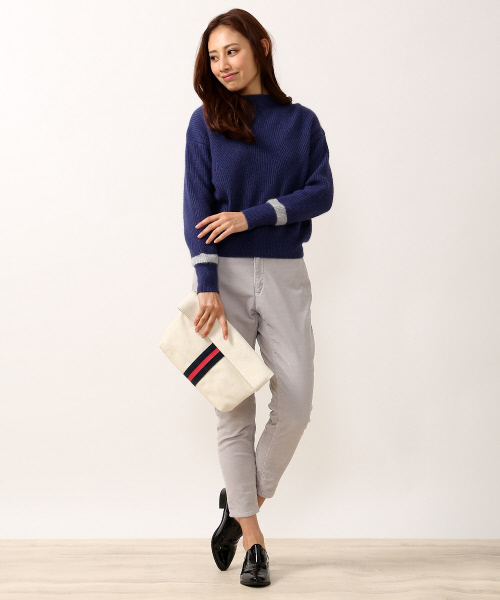 qualite（カリテ）の「ｽﾄﾚｯﾁｺｰﾙ（その他パンツ・レディース・ピンク/ライトグレー/ネイビー・2/1/0/3）」の11枚目の写真