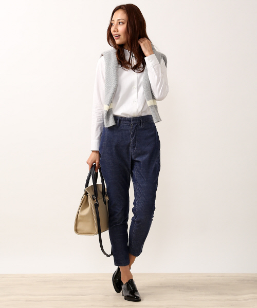 qualite（カリテ）の「ｽﾄﾚｯﾁｺｰﾙ（その他パンツ・レディース・ピンク/ライトグレー/ネイビー・2/1/0/3）」の12枚目の写真