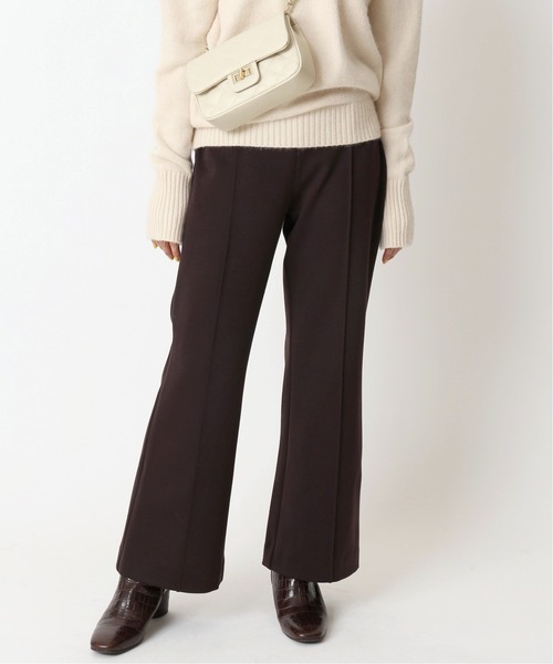 U by SPICK&SPAN（ユーバイスピックアンドスパン）の「カットフレアパンツ◆（その他パンツ・レディース・ブラウン/ネイビー・34/36/38）」の2枚目の写真