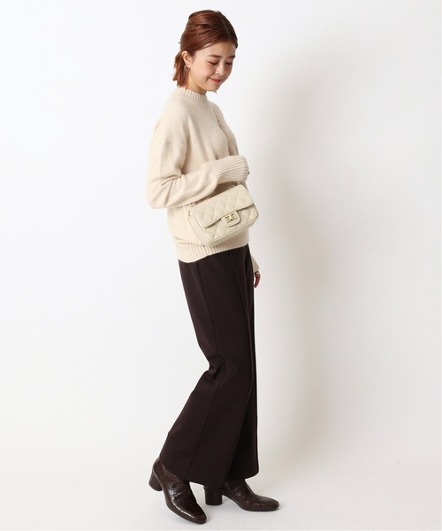 U by SPICK&SPAN（ユーバイスピックアンドスパン）の「カットフレアパンツ◆（その他パンツ・レディース・ブラウン/ネイビー・34/36/38）」の8枚目の写真