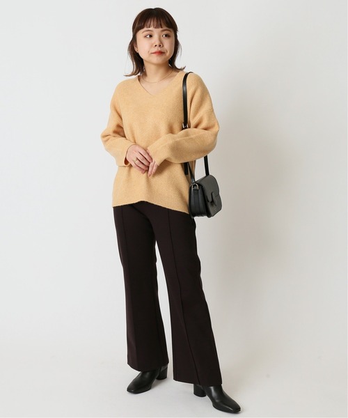 U by SPICK&SPAN（ユーバイスピックアンドスパン）の「カットフレアパンツ◆（その他パンツ・レディース・ブラウン/ネイビー・34/36/38）」の12枚目の写真