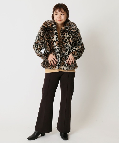 U by SPICK&SPAN（ユーバイスピックアンドスパン）の「カットフレアパンツ◆（その他パンツ・レディース・ブラウン/ネイビー・34/36/38）」の9枚目の写真