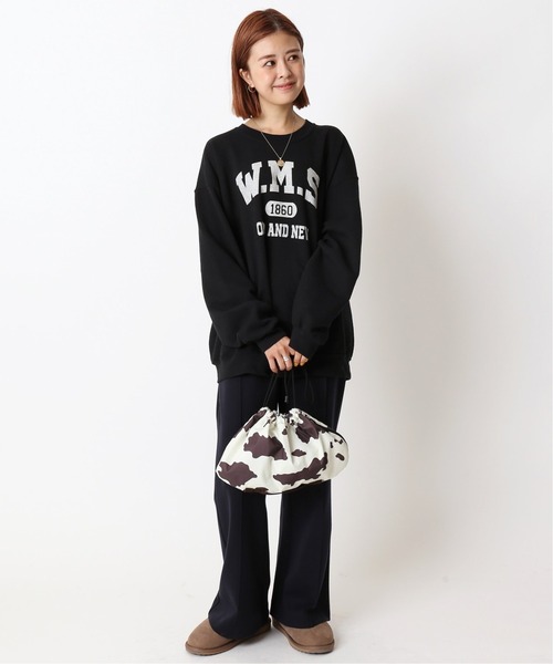 U by SPICK&SPAN（ユーバイスピックアンドスパン）の「カットフレアパンツ◆（その他パンツ・レディース・ブラウン/ネイビー・34/36/38）」の6枚目の写真