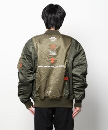 ジャケット・アウター A BATHING APE Reversible Ma-1 Jacket L A BATHING APE BAPE X ALPHA INDUSTRIES REVERSIBLE MA-1 XL XL