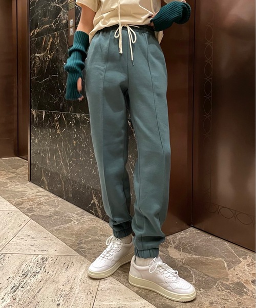 Didot.showroom（ディドット ショールーム）の「8color jogger pants / 8カラー展開スウェットジョガーパンツ（スウェットパンツ・レディース・ブラック/ベージュ/グレー/ブルー/グリーン/オートミール/チャコールグレー/ヘザーグレー・FREE）」の7枚目の写真
