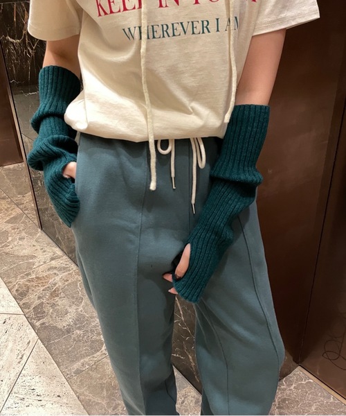 Didot.showroom（ディドット ショールーム）の「8color jogger pants / 8カラー展開スウェットジョガーパンツ（スウェットパンツ・レディース・ブラック/ベージュ/グレー/ブルー/グリーン/オートミール/チャコールグレー/ヘザーグレー・FREE）」の13枚目の写真