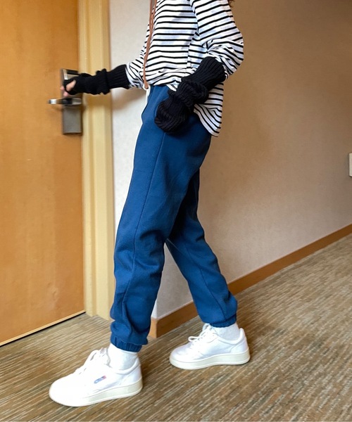 Didot.showroom（ディドット ショールーム）の「8color jogger pants / 8カラー展開スウェットジョガーパンツ（スウェットパンツ・レディース・ブラック/ベージュ/グレー/ブルー/グリーン/オートミール/チャコールグレー/ヘザーグレー・FREE）」の14枚目の写真