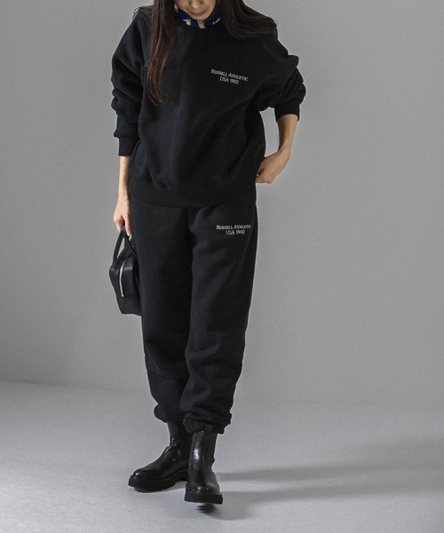 Russell Athletic(ラッセルアスレティック)の「『別注』RUSSELLATHLETIC×UR SWEAT PANTS(その他パンツ・レディース・ブラック/グレー・FREE)」の14枚目の写真