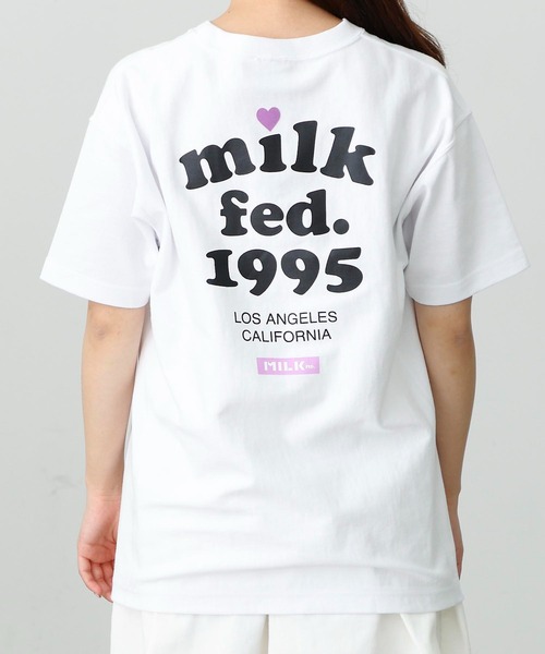 MILKFED.(ミルクフェド)の「MILKFED x CHAMPION COOPER SS TEE(Tシャツ/カットソー・レディース・ブラック/グリーン/ホワイト/アッシュ/ネイビー・ONE SIZE)」の10枚目の写真