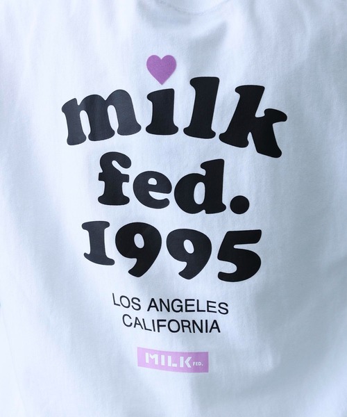 MILKFED.(ミルクフェド)の「MILKFED x CHAMPION COOPER SS TEE(Tシャツ/カットソー・レディース・ブラック/グリーン/ホワイト/アッシュ/ネイビー・ONE SIZE)」の8枚目の写真