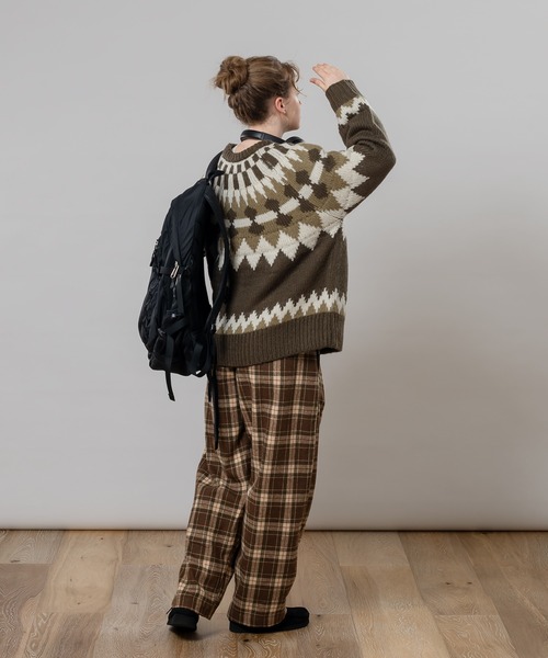 MUHET（ミュエータ）の「ノルディックニット（ニット/セーター・レディース・オレンジ/ブラウン/カーキ・SMALL/MEDIUM/X-LARGE）」の15枚目の写真