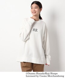 ◆OSAMU GOODS/オサムグッズ コラボ フロント刺繍 裏毛クルーネック
