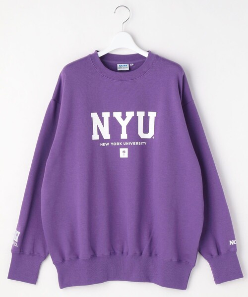 FREAK'S STORE(フリークスストア)の「NYUフロントプリントスウェットクルー(スウェット・レディース・ホワイト/パープル/グレー・フリ-)」の3枚目の写真