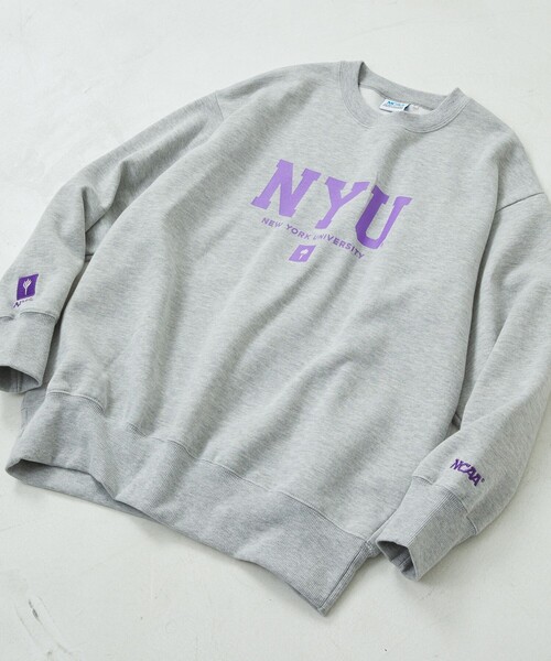 FREAK'S STORE(フリークスストア)の「NYUフロントプリントスウェットクルー(スウェット・レディース・ホワイト/パープル/グレー・フリ-)」の14枚目の写真