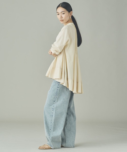 Curensology(カレンソロジー)の「Curensology(カレンソロジー)/<&RC>カーヴィーデニムパンツ(デニムパンツ・レディース・ブルー/ネイビー/ホワイト/ブラック/ホワイト系その他/インディゴブルー・36/34/38/40/32)」の14枚目の写真