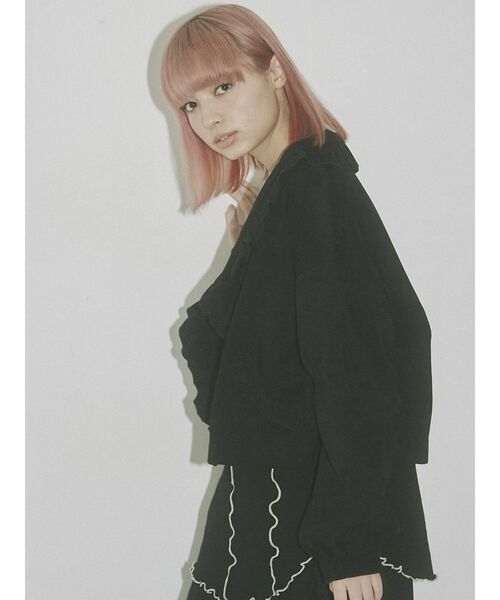 merry jenny(メリージェニー)の「フリルコールショートジャケット(その他アウター・レディース・ブラック/ベージュ/ピンク・FREE)」の19枚目の写真