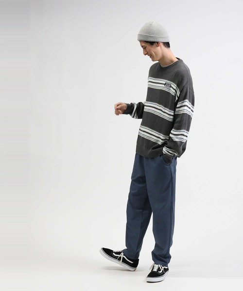 BACK NUMBER（バックナンバー）の「【BACK NUMBER】ボーダーニットレイヤード（アンサンブル・メンズ・ベージュ/ダークグレー/ケリー・M/L/XL）」の15枚目の写真
