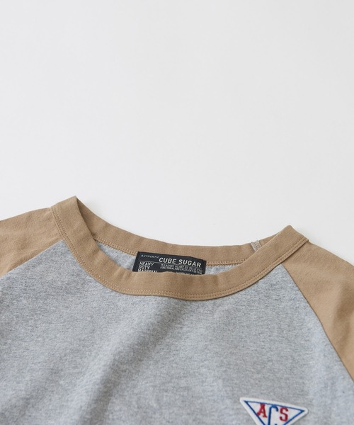 CUBE SUGAR（キューブシュガー）の「7分袖バックプリントロゴグラフィックラグランTシャツ（Tシャツ/カットソー・レディース・ホワイト系その他/グレー系その他/ブラック×グレー/ホワイト×ブラック・M）」の22枚目の写真