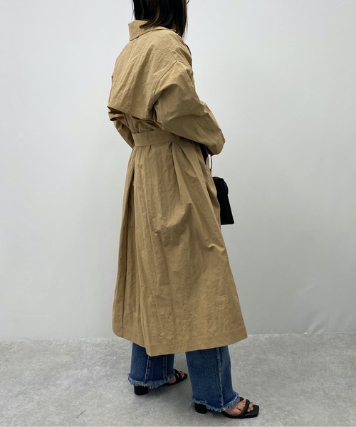 ap retro（アプレトロ）の「ガウントレンチコート（トレンチコート・レディース・ブラック/ベージュ/カーキ・FREE）」の17枚目の写真