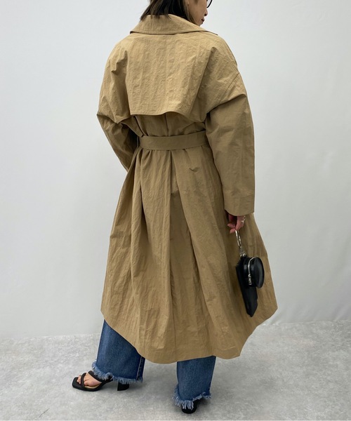 ap retro（アプレトロ）の「ガウントレンチコート（トレンチコート・レディース・ブラック/ベージュ/カーキ・FREE）」の18枚目の写真