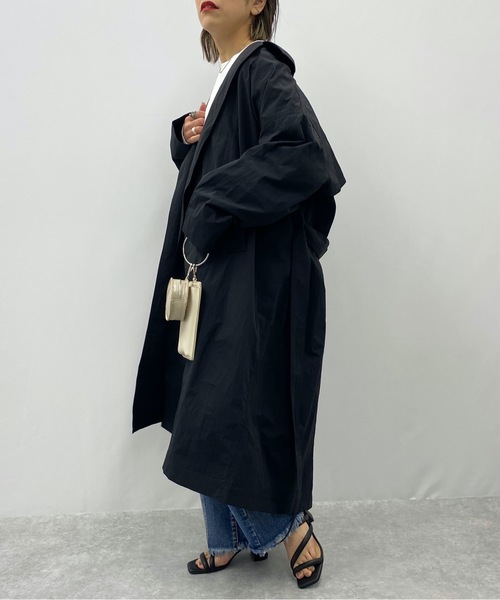 ap retro（アプレトロ）の「ガウントレンチコート（トレンチコート・レディース・ブラック/ベージュ/カーキ・FREE）」の9枚目の写真