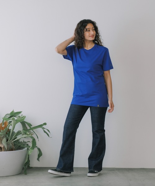 NEW ERA(ニューエラ)の「NEW ERA/ニューエラ MEN'S S/S TEE シンプルワンポイント オーバーサイズ 無地 ロゴT 半袖Tシャツ(Tシャツ/カットソー・メンズ・ホワイト/ブラック/ヘザーグレー/レッド/ダークグリーン/ネイビー/ロイヤルブルー・M/L/XL/S)」の17枚目の写真