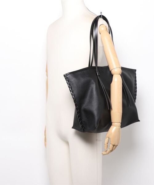 カウレザー フリンジ トート