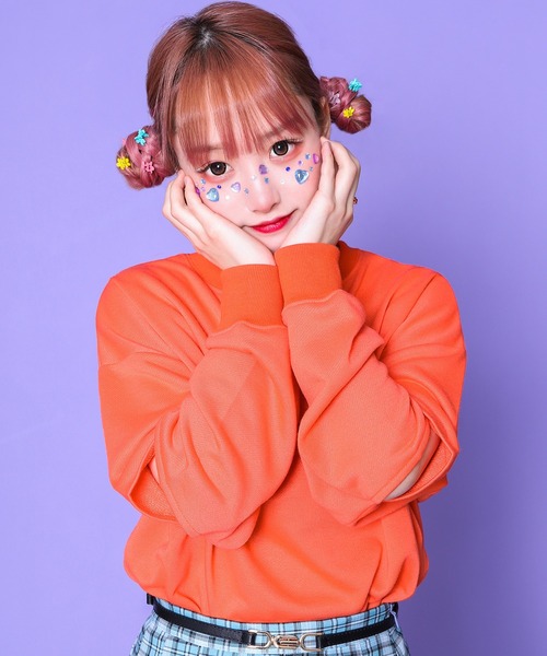 PairPair（ペアペア）の「カットアウトスウェット（Tシャツ/カットソー・レディース・ライム/オレンジ/オートミール・FREE）」の12枚目の写真