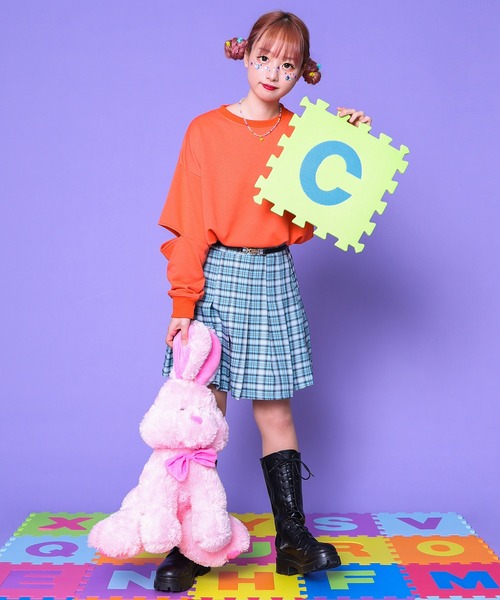 PairPair（ペアペア）の「カットアウトスウェット（Tシャツ/カットソー・レディース・ライム/オレンジ/オートミール・FREE）」の13枚目の写真