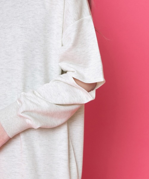 PairPair（ペアペア）の「カットアウトスウェット（Tシャツ/カットソー・レディース・ライム/オレンジ/オートミール・FREE）」の15枚目の写真