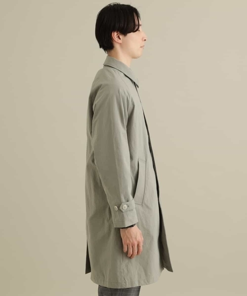 a.v.v(アーヴェヴェ)の「【洗濯機で洗える/軽撥水】ナイロンオックスステンカラーコート(ステンカラーコート・メンズ・ベージュ/ミント・44/48/46/50)」の15枚目の写真