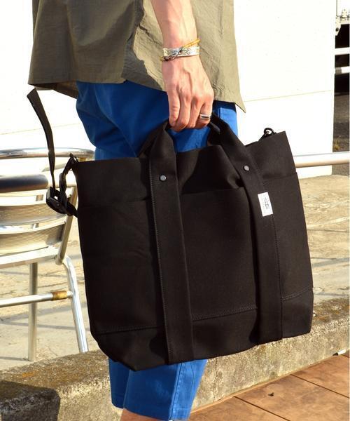 SHIPS（シップス）の「AMIACALVA: ニュー 3way トートバッグ（Sサイズ）■（トートバッグ・メンズ・ブラック/ライトホワイト/ネイビー/ブルー/その他/ダークオリーブ・ONE SIZE）」の3枚目の写真