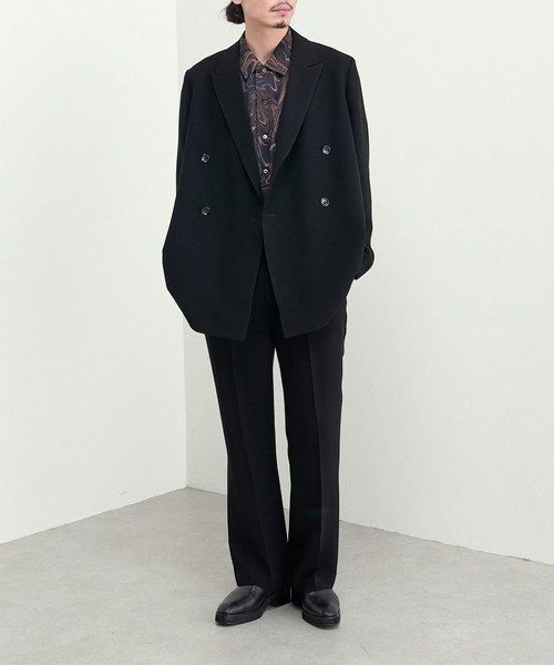 Lui's（ルイス）の「マーブル柄シャツ（シャツ/ブラウス・メンズ・ホワイト/ネイビー・MEDIUM/SMALL）」の9枚目の写真