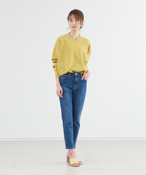 abahouse mavie（アバハウスマヴィ）の「ﾎﾟﾘｴｽﾃﾙｷｰﾈｯｸPO（ニット/セーター・レディース・セージグリーン/ブラック/イエロー/ホワイト・フリー）」の15枚目の写真